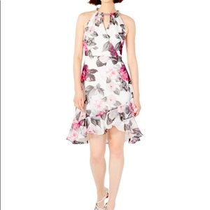 Calvin Klein Floral Halter Dress